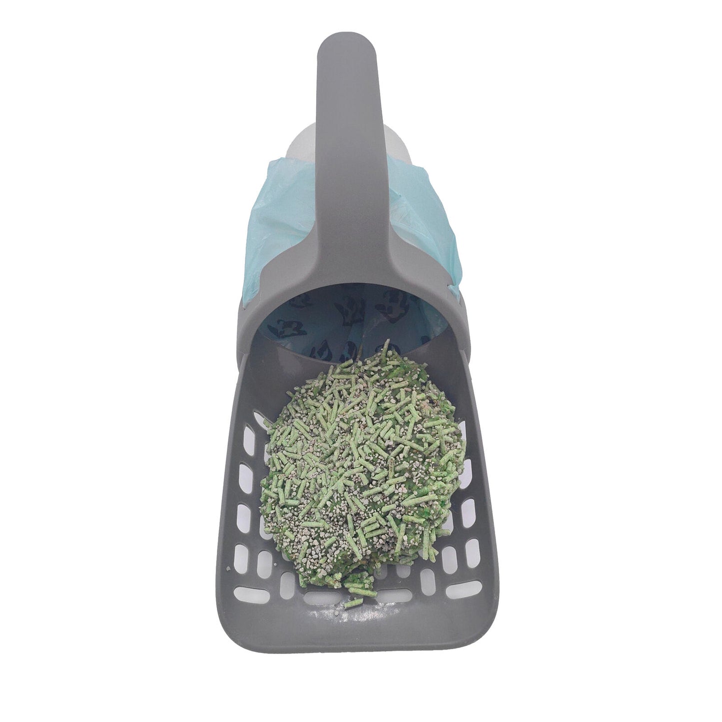 Cat Litter Scoop Detachable Deep Shovel Holder with Poop Sifting ,120 Bin Bags