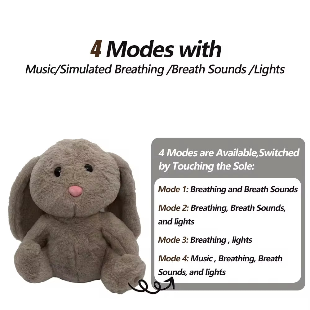 Cuddle Up with Our Sleepy Breathing Bear Plush Toy! 🐻✨ Perfect for soothing your little ones to sleep with music and gentle light! #BabyGift #CozyPlaymate