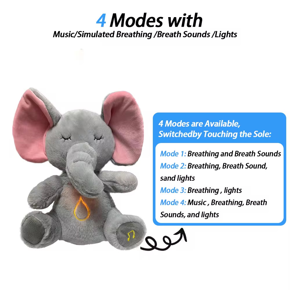 Cuddle Up with Our Sleepy Breathing Bear Plush Toy! 🐻✨ Perfect for soothing your little ones to sleep with music and gentle light! #BabyGift #CozyPlaymate