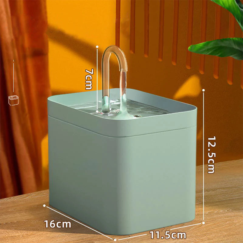 Automatic Cat Water Fountain with USB Electric Filter - 1.5L Recirculating Water Dispenser for Cats