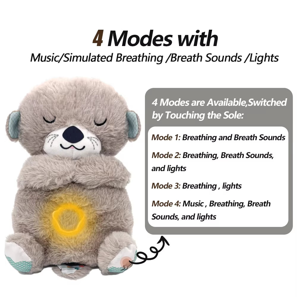 Cuddle Up with Our Sleepy Breathing Bear Plush Toy! 🐻✨ Perfect for soothing your little ones to sleep with music and gentle light! #BabyGift #CozyPlaymate