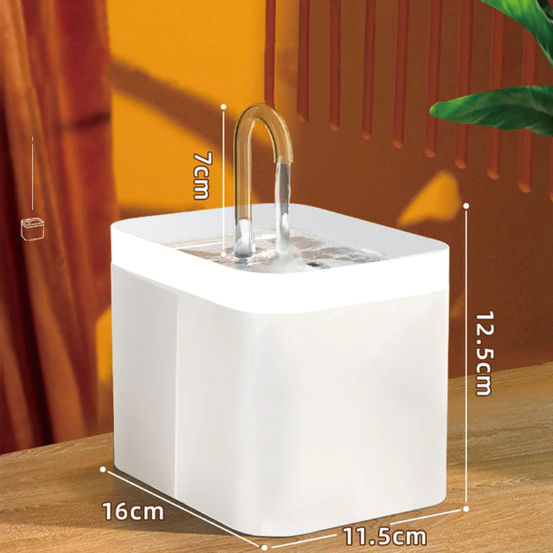 Automatic Cat Water Fountain with USB Electric Filter - 1.5L Recirculating Water Dispenser for Cats
