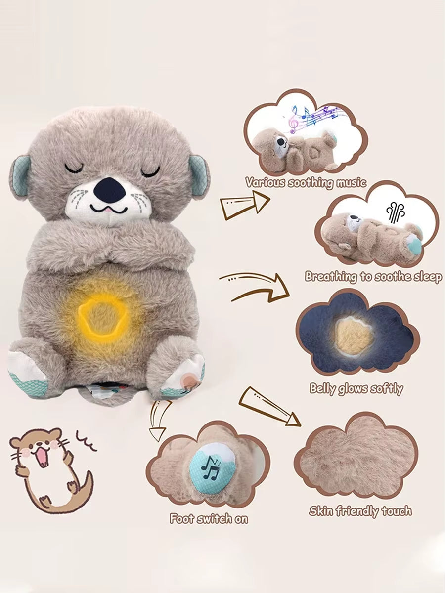 Cuddle Up with Our Sleepy Breathing Bear Plush Toy! 🐻✨ Perfect for soothing your little ones to sleep with music and gentle light! #BabyGift #CozyPlaymate