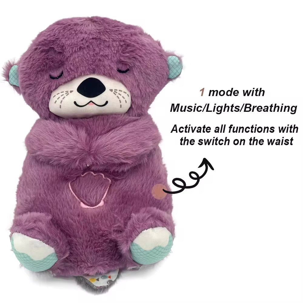 Cuddle Up with Our Sleepy Breathing Bear Plush Toy! 🐻✨ Perfect for soothing your little ones to sleep with music and gentle light! #BabyGift #CozyPlaymate
