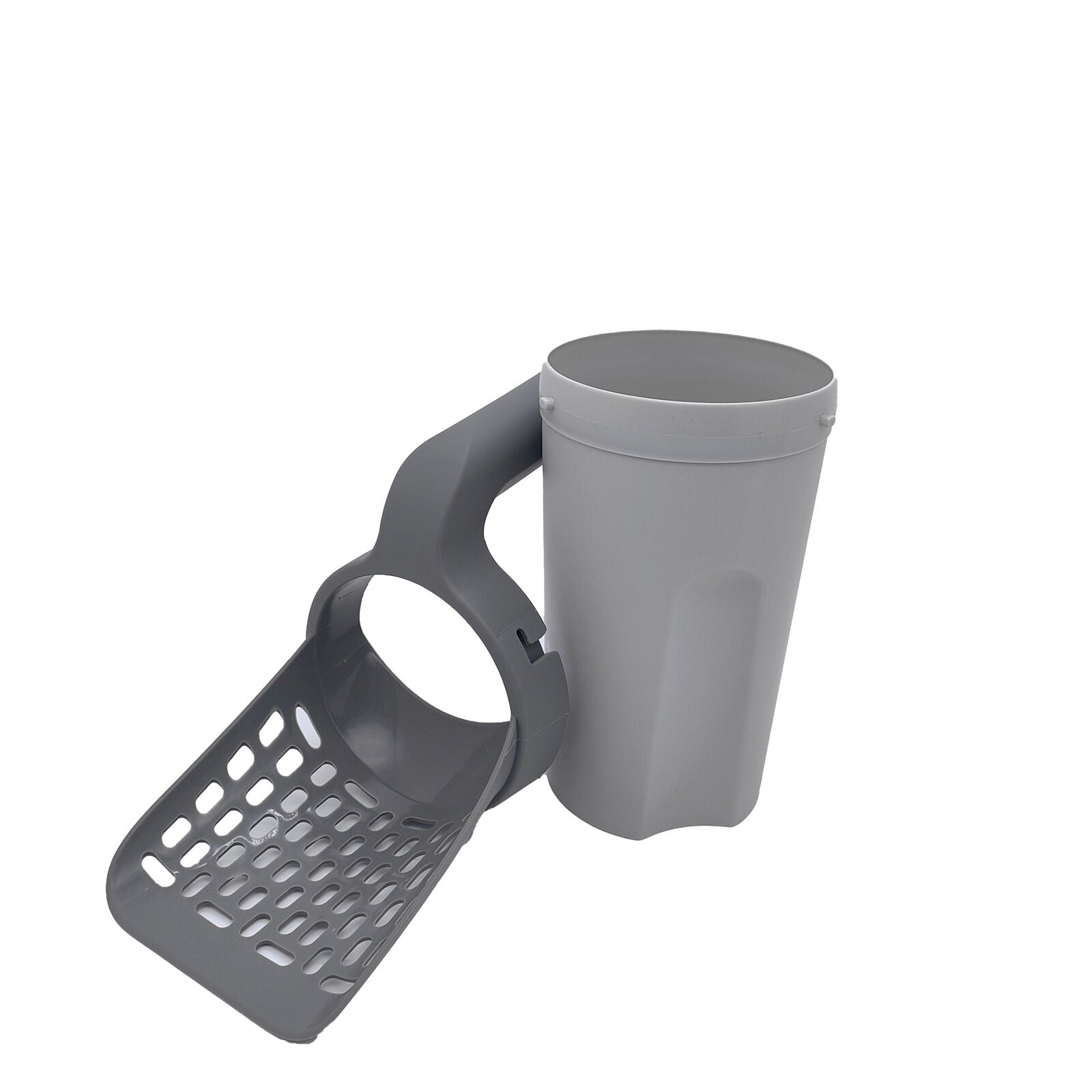 Cat Litter Scoop Detachable Deep Shovel Holder with Poop Sifting ,120 Bin Bags