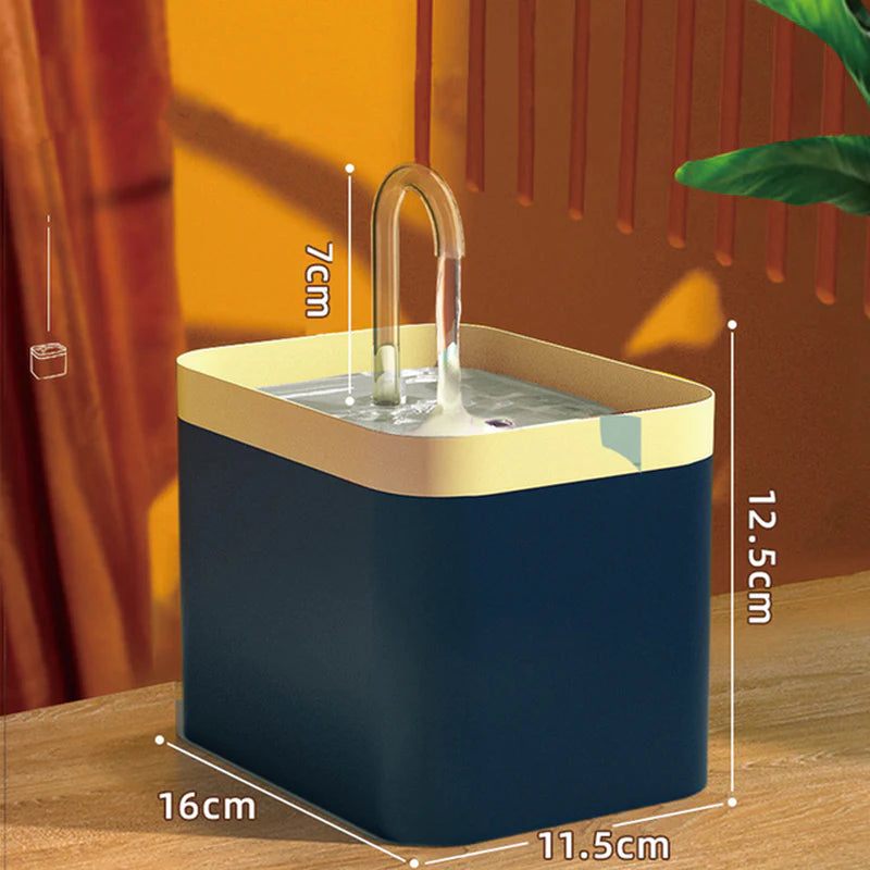 Automatic Cat Water Fountain with USB Electric Filter - 1.5L Recirculating Water Dispenser for Cats